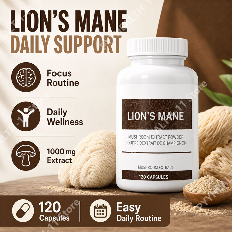 Lion Mane Mushroom - Капсулы с грибом Львиная грива с