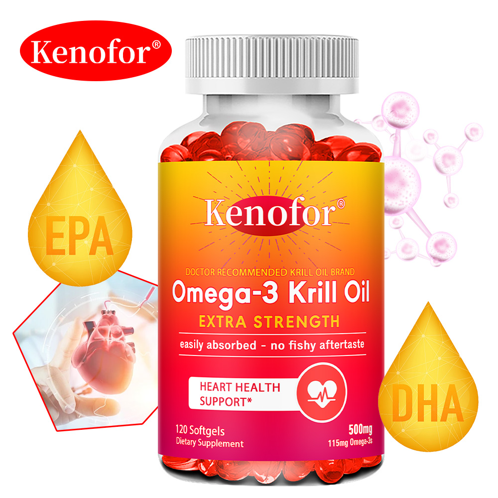 Krill Oil Supplement - Антарктическое масло крила, 500 мг, добавка