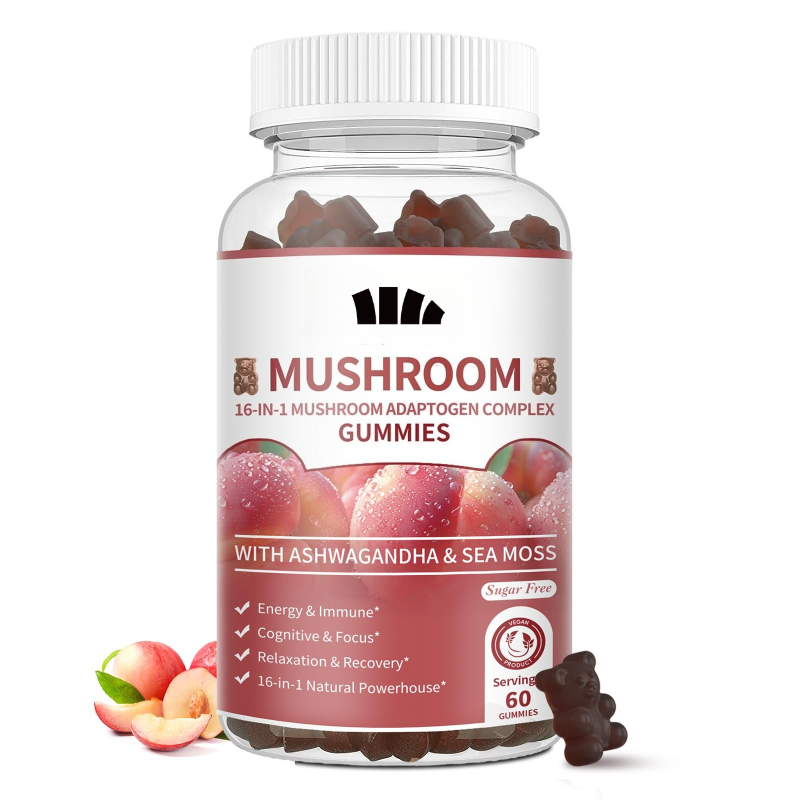 Lion Mane Mushroom - Грибные жевательные конфеты, 2500 мг, содержащие