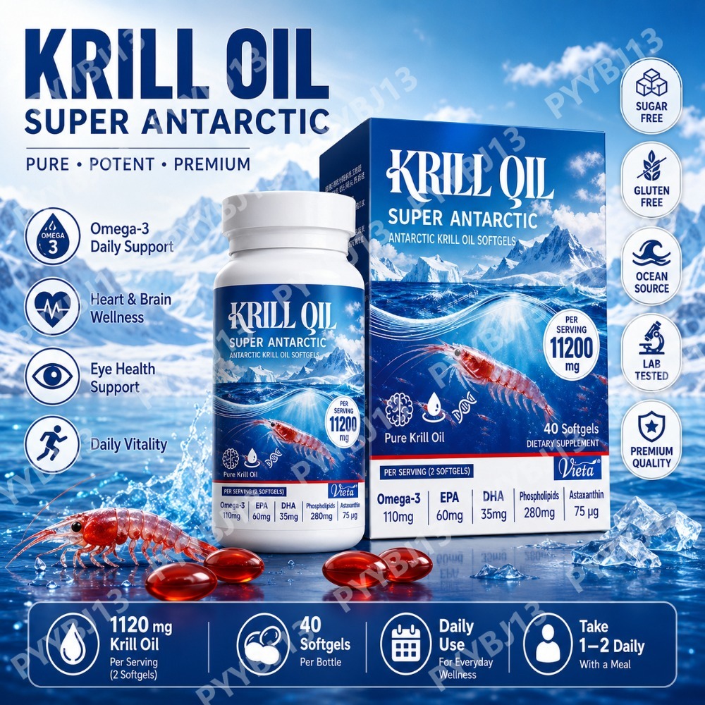 Krill Oil Supplement - Антарктическое масло криля: добавка к рациону,