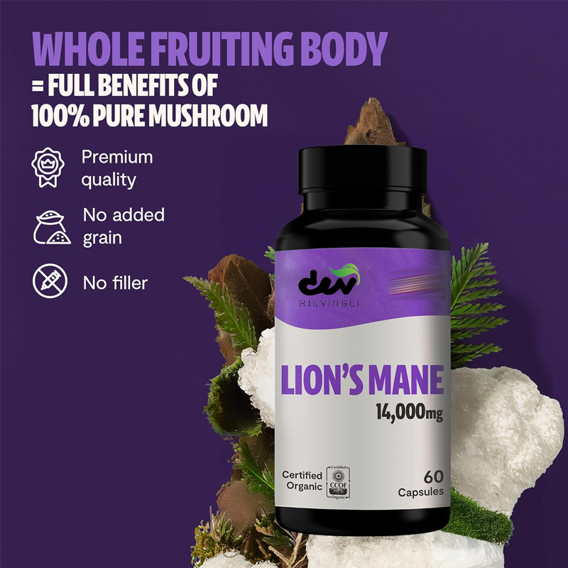 Капсулы с экстрактом Ежовика г – обзор и цена Lion Mane Mushroom