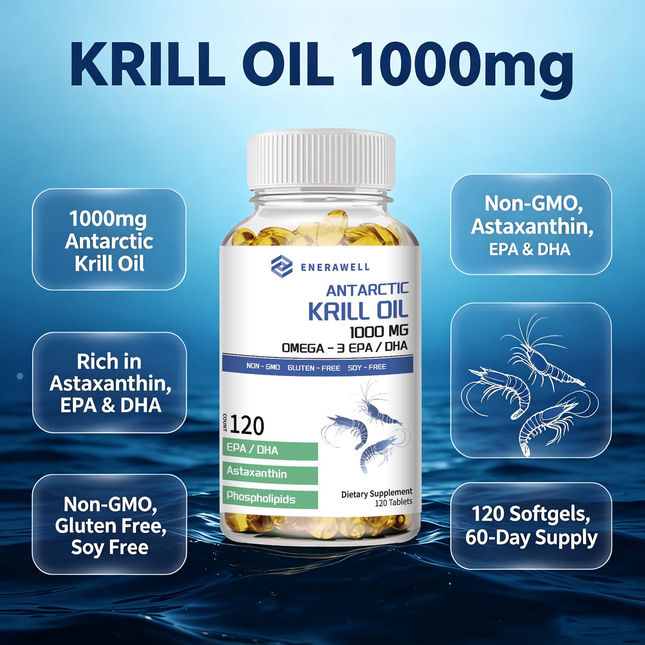 Масло антарктического криля 10 – обзор и цена Krill Oil Supplement